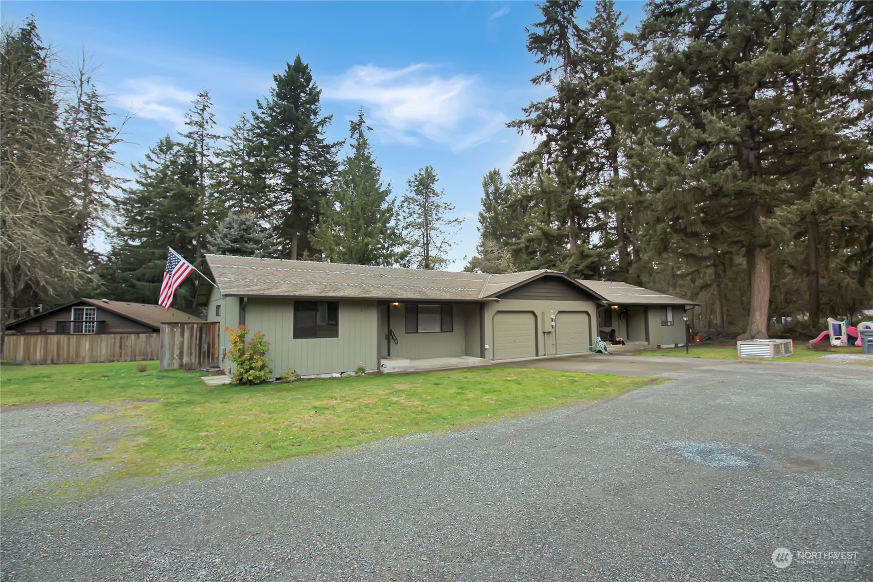 front view of house with a yard