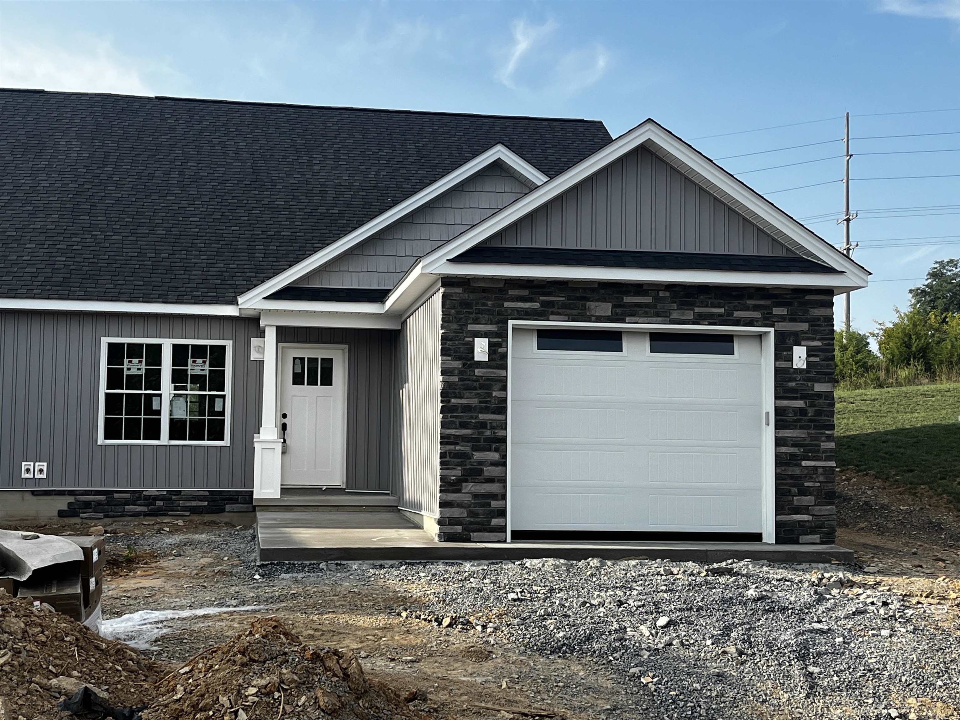 a front view of a house