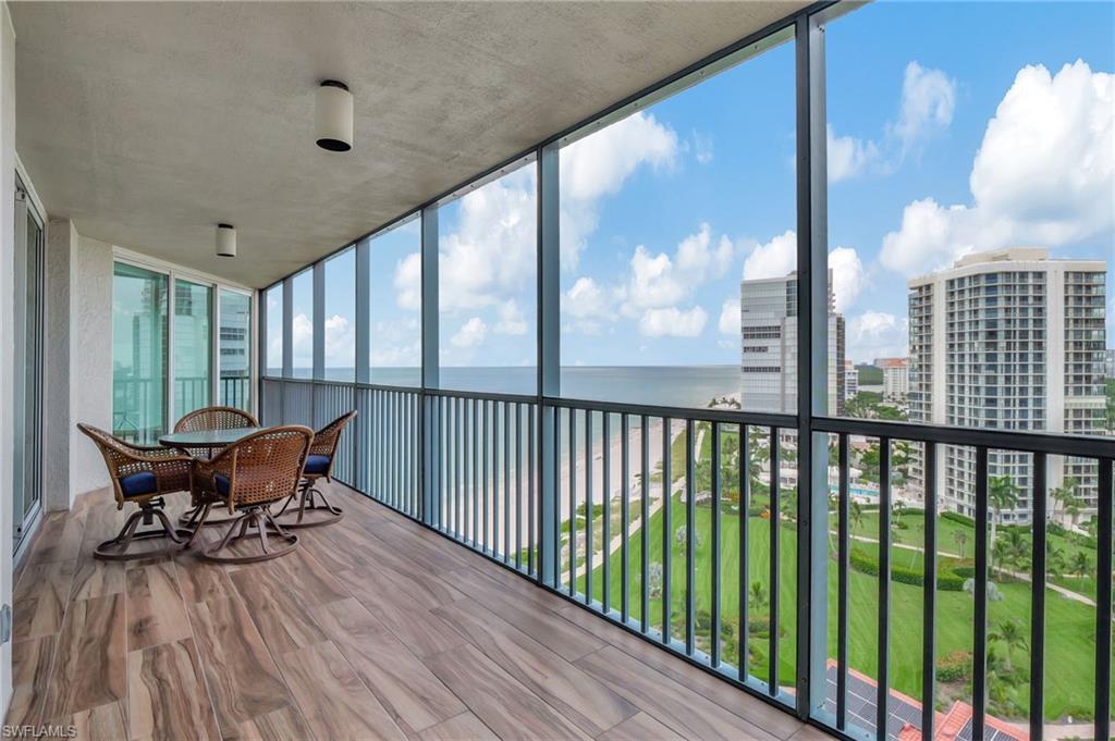 Expansive lanai with Gulf  view