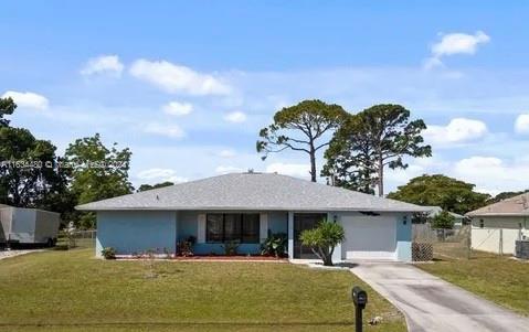 a front view of a house with patio