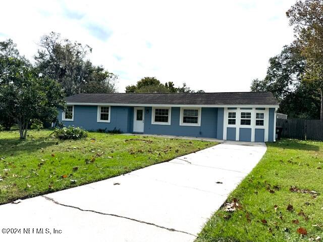 front view of house with a yard