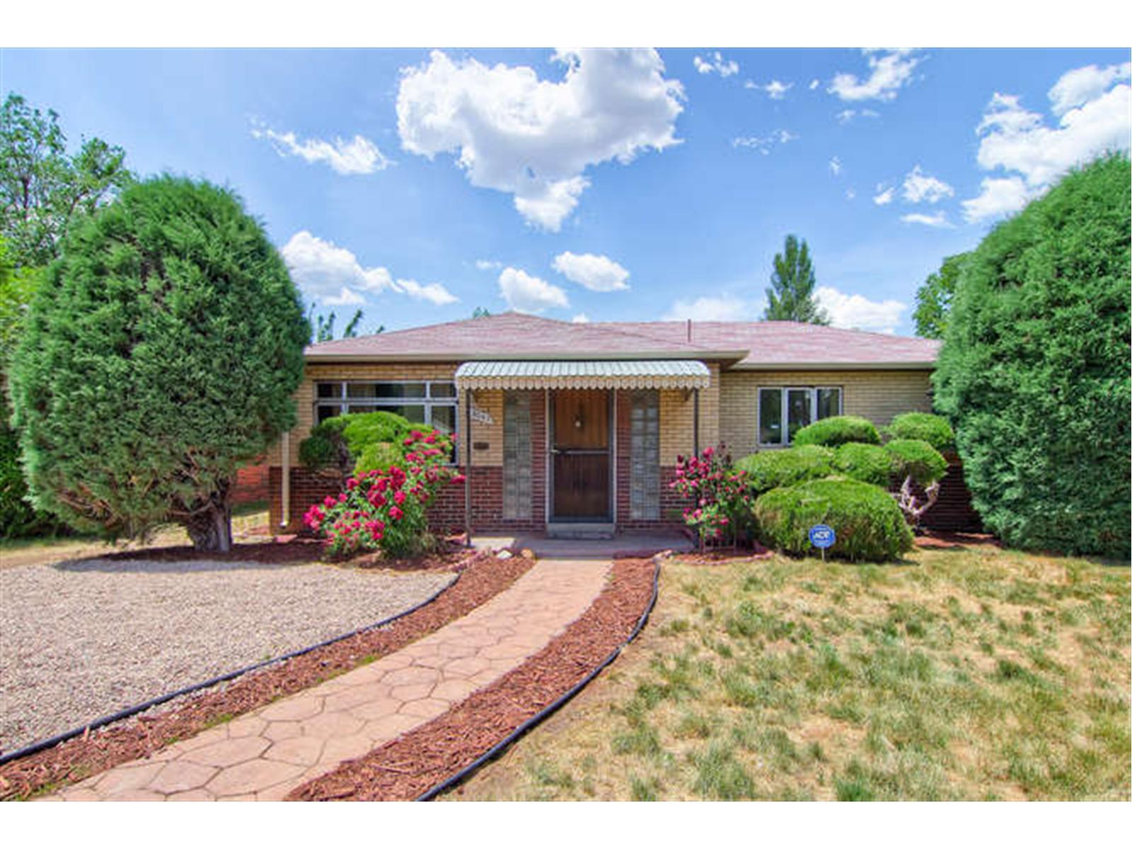 a view of a house with a patio