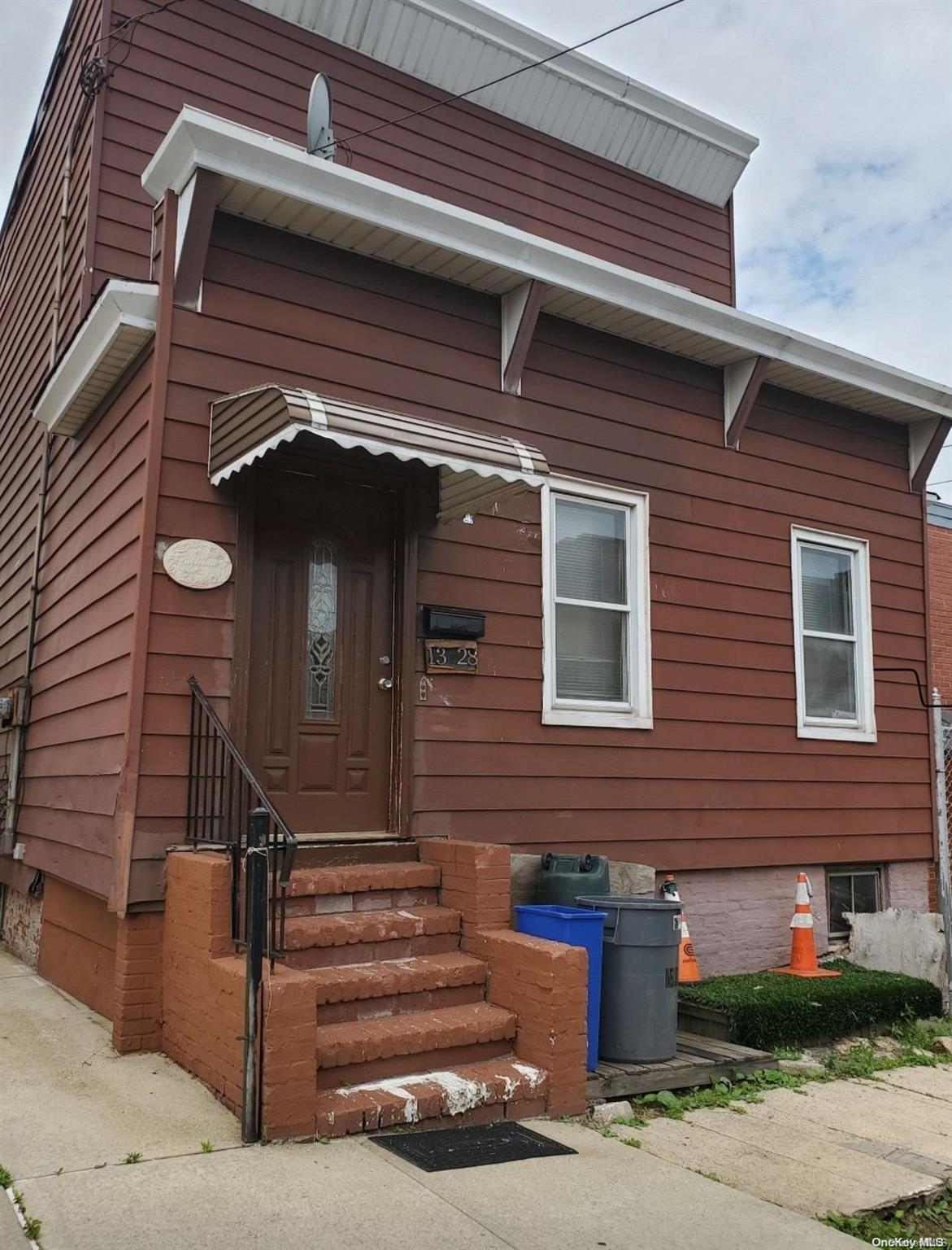 a front view of a house