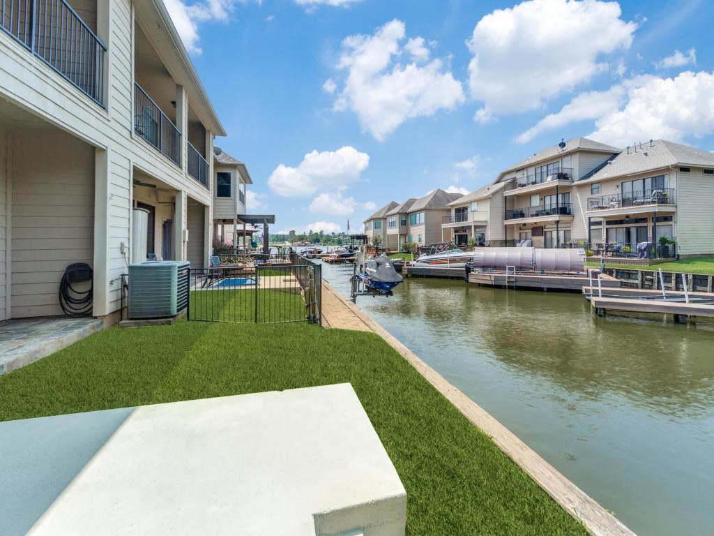 a view of a lake with a house