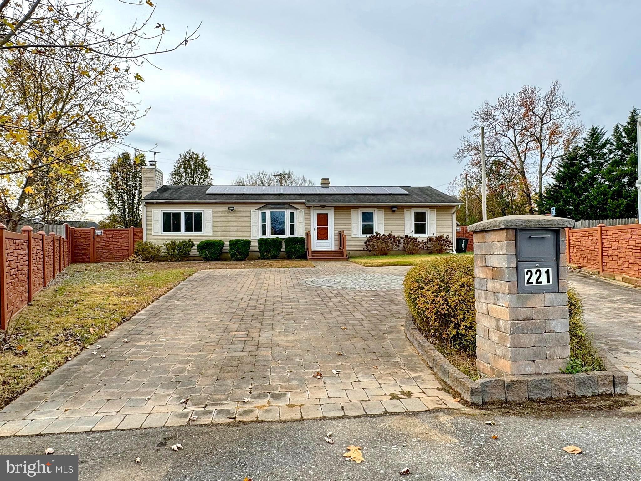 front view of house with a yard