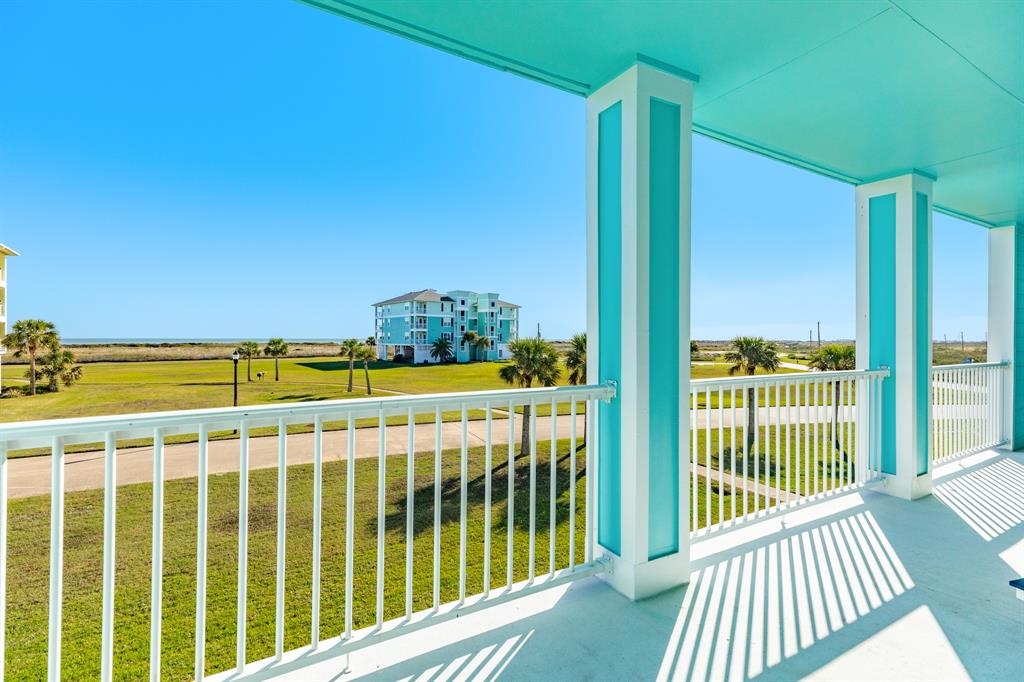 a view of a balcony