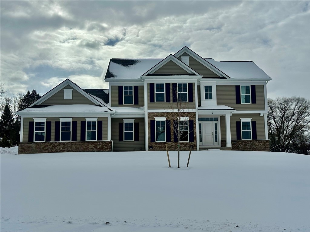 Front elevation while under construction