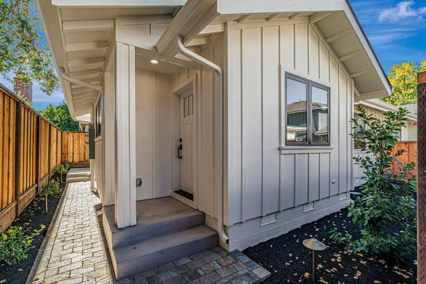 a view of front door of house