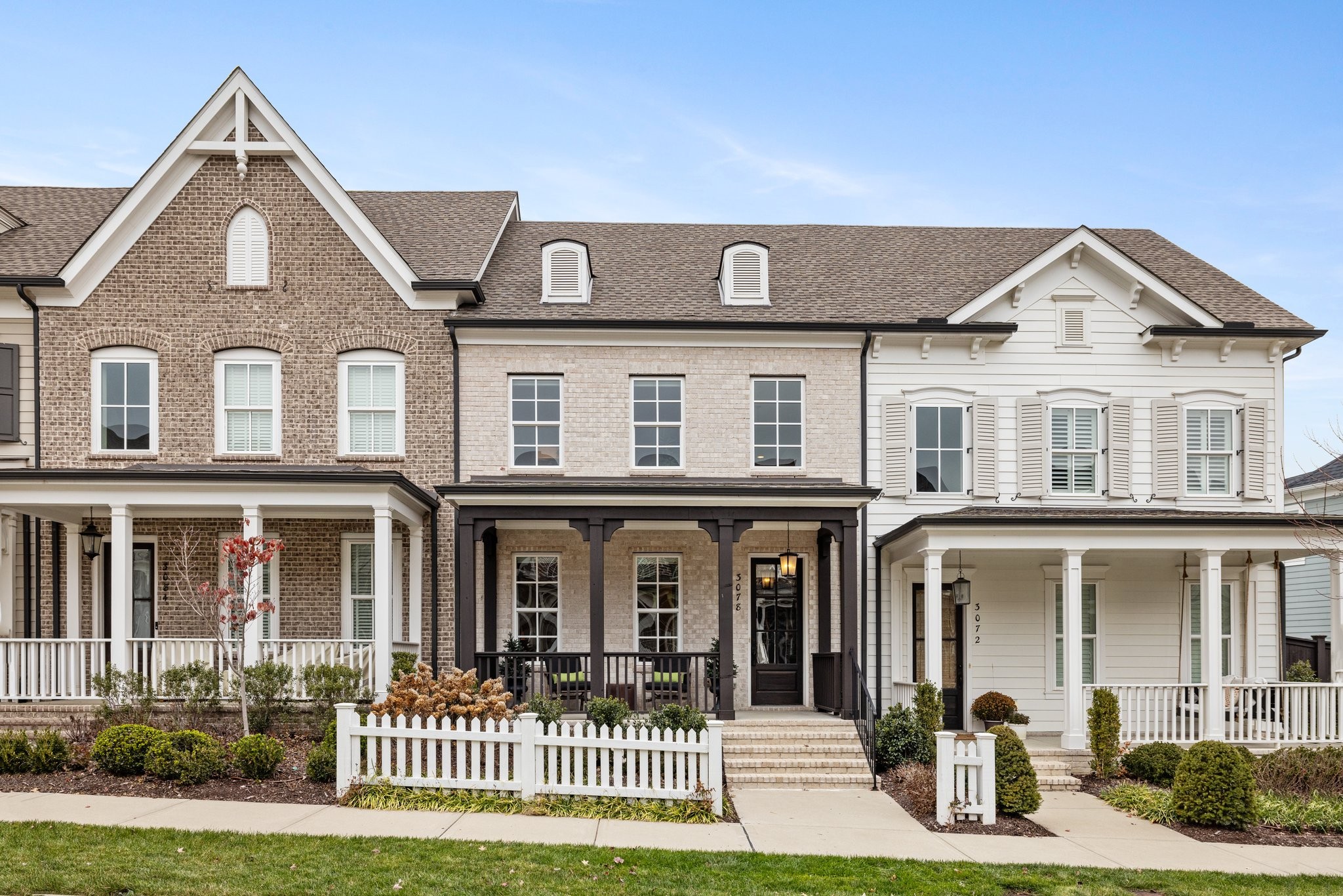 a front view of a house