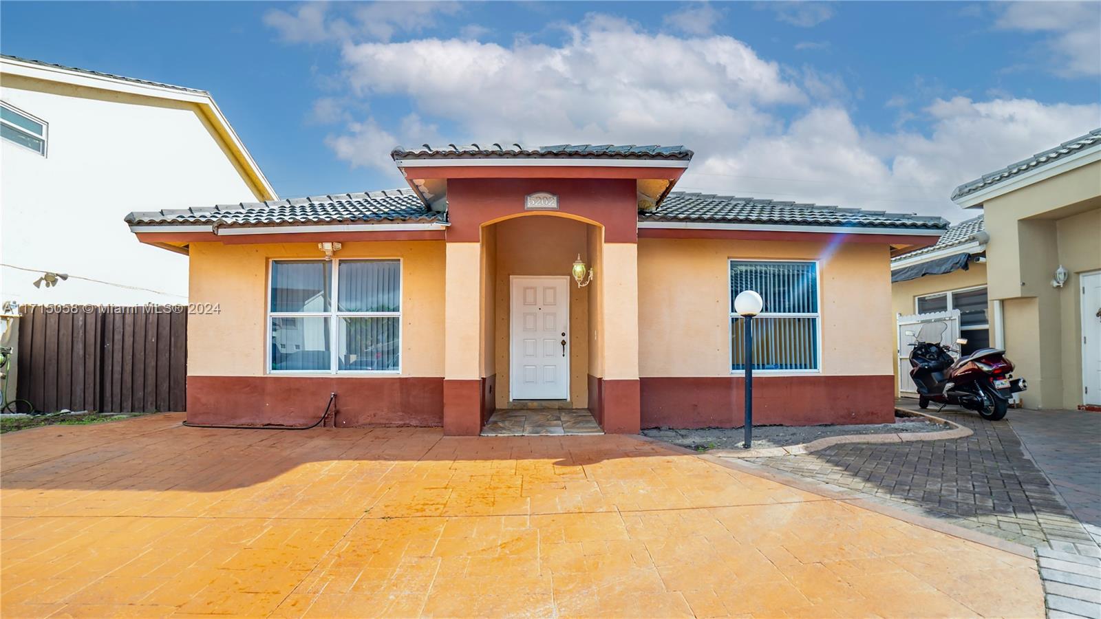 a view of front door of house