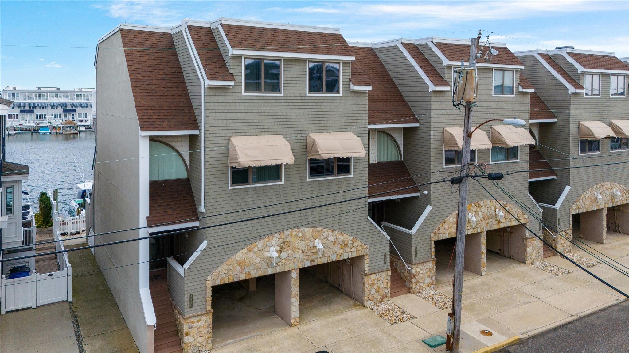 a front view of a house with balcony