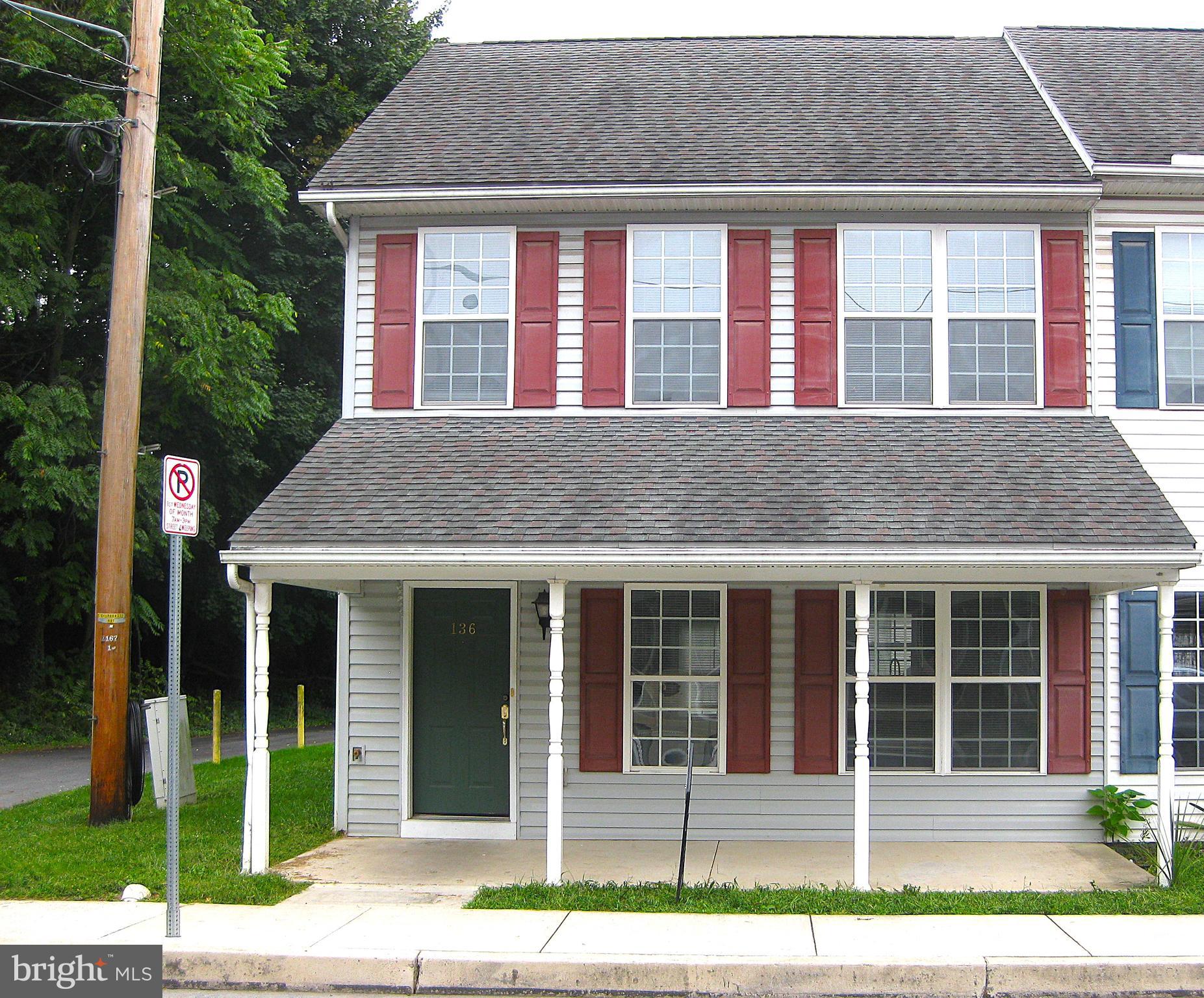 a front view of a house