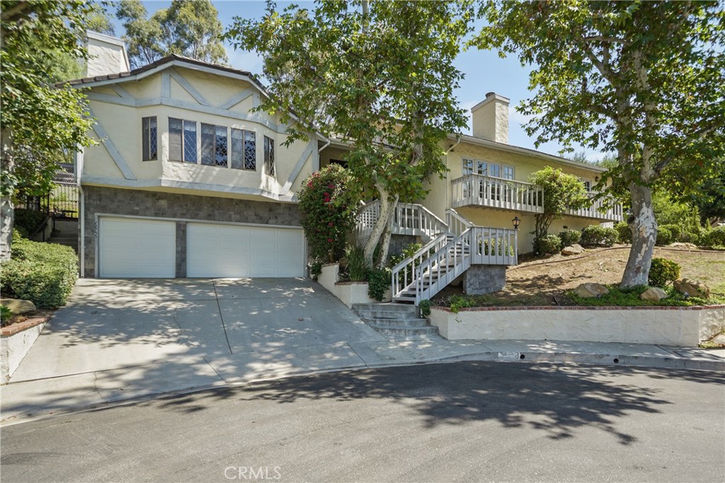 Front of home  Three Car Garage