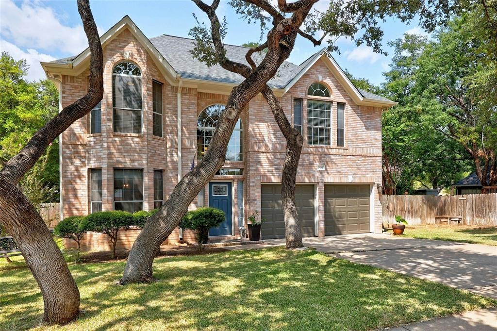 Great curb appeal and mature trees!