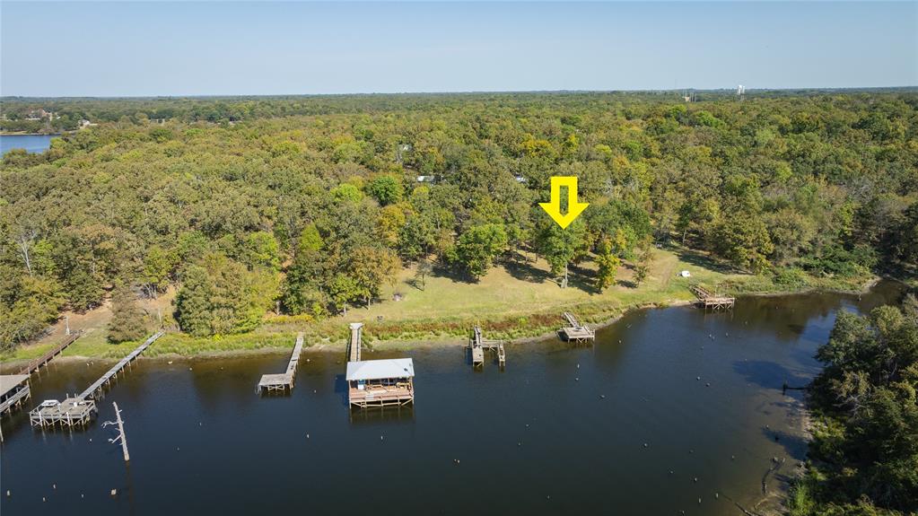 a view of a lake with outdoor space