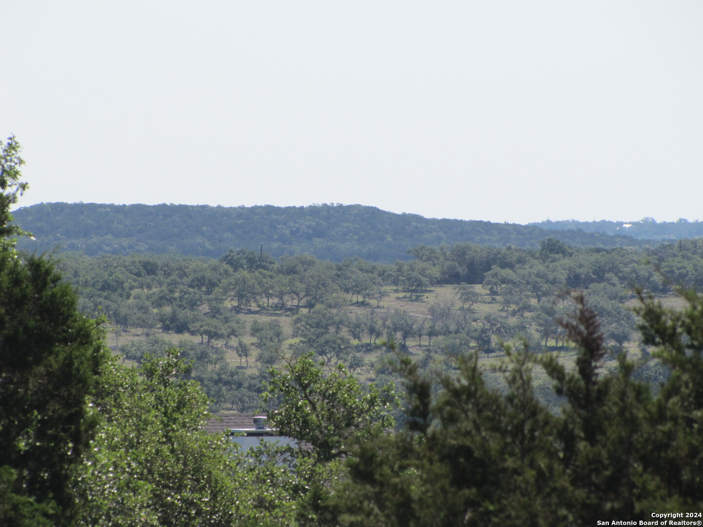 an aerial view of mountain and trees