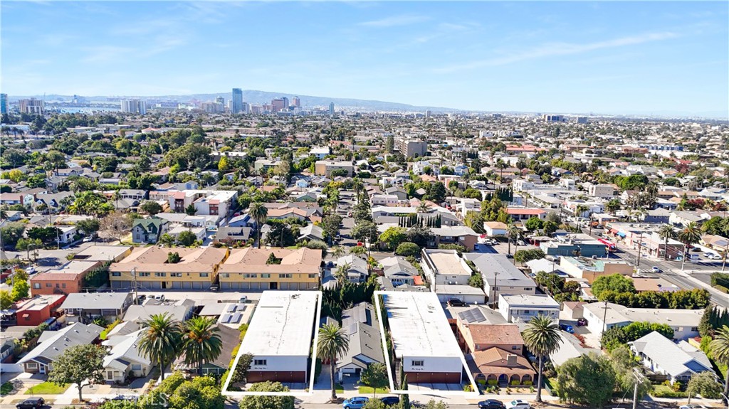 an aerial view of a city