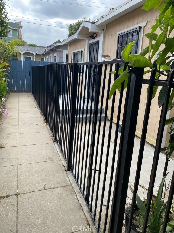 a view of a backyard of the house