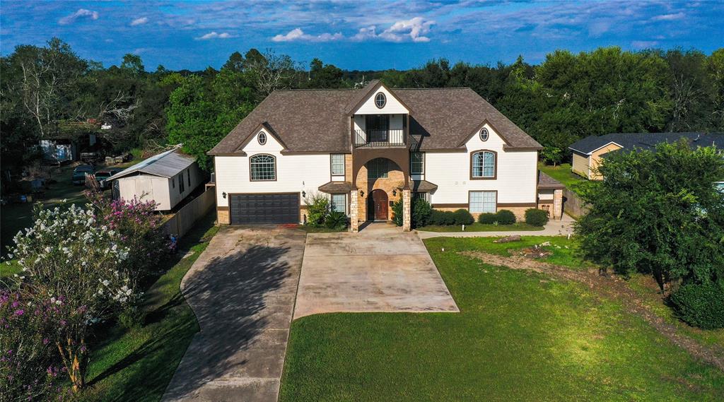 3515 Statesman Dr. Unit #1, front view of the house (aerial)