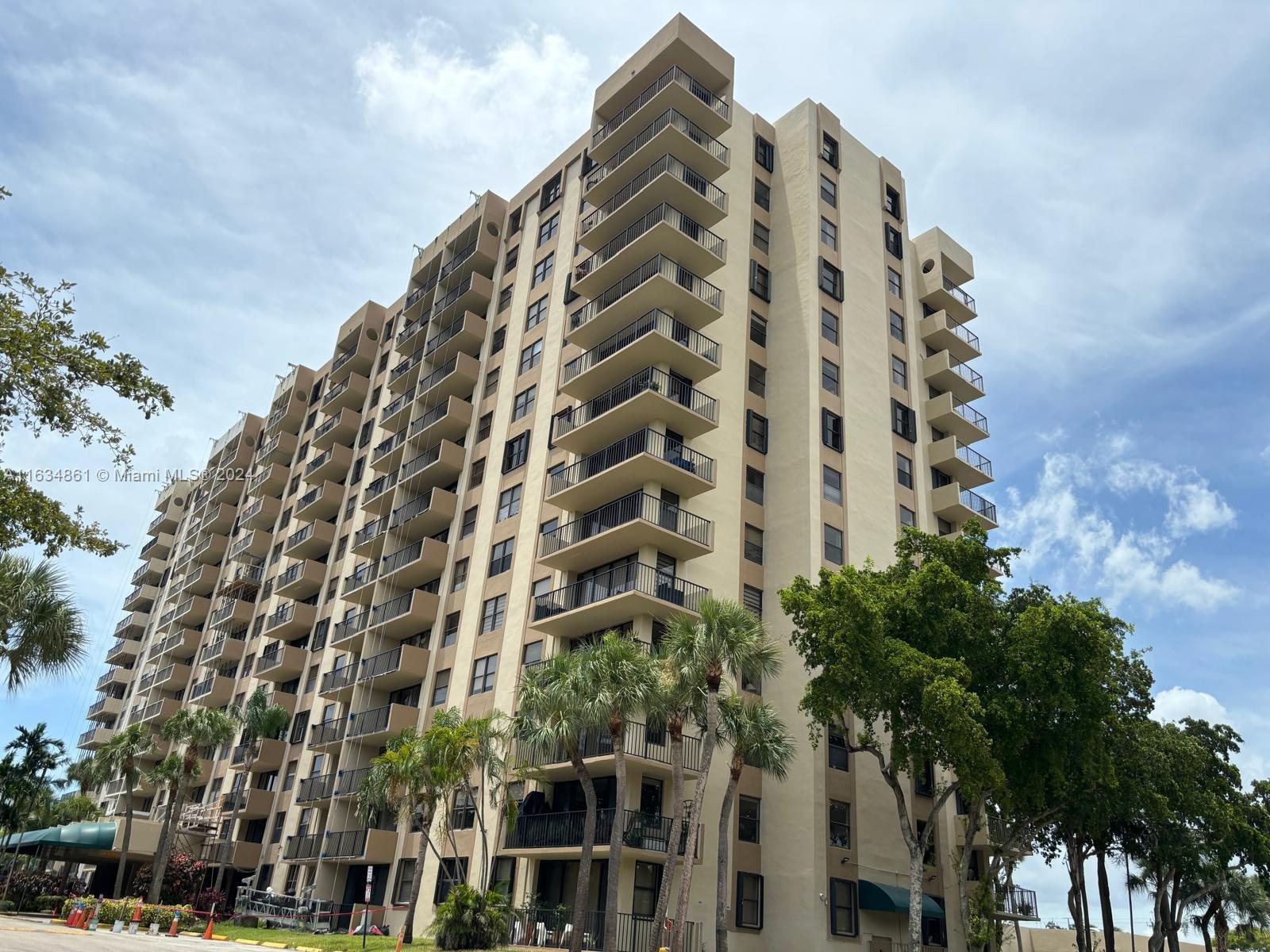 a front view of a building