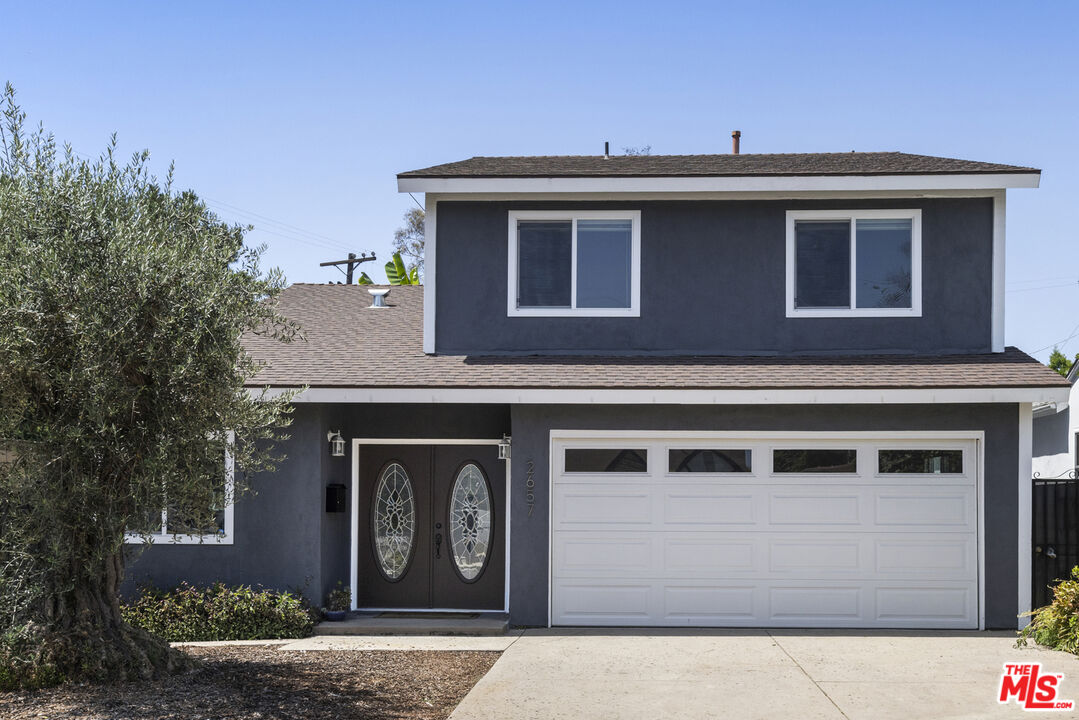 a front view of a house