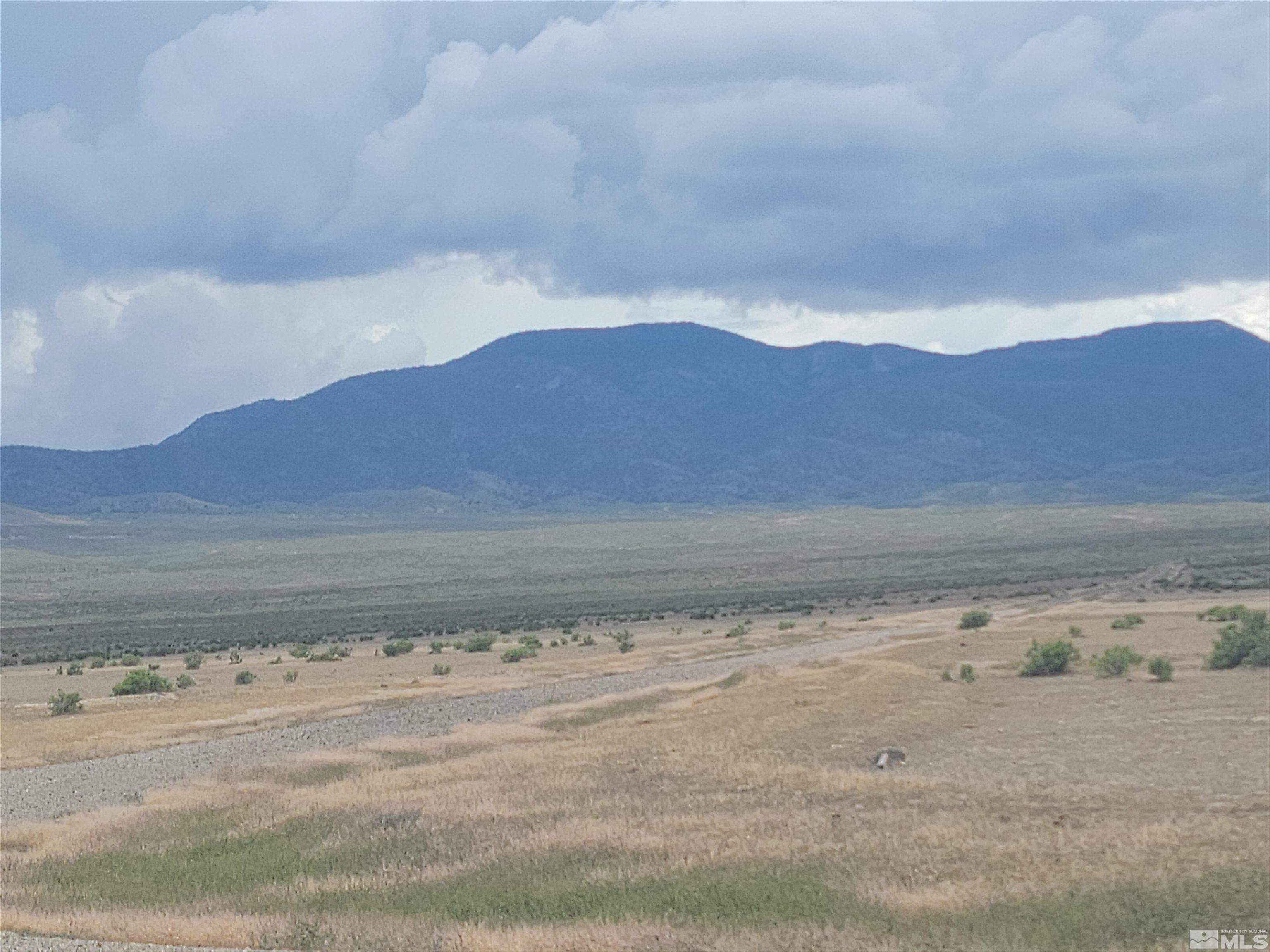 a view of beach and mountain