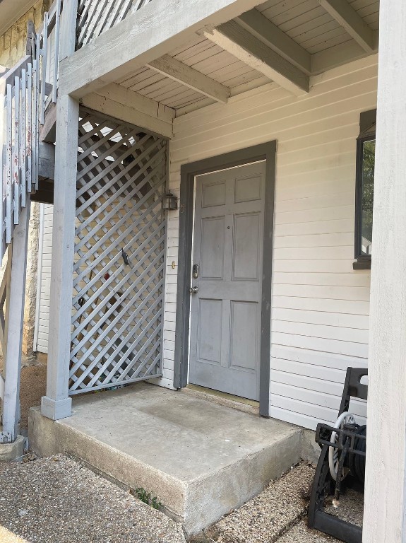 a view of a porch