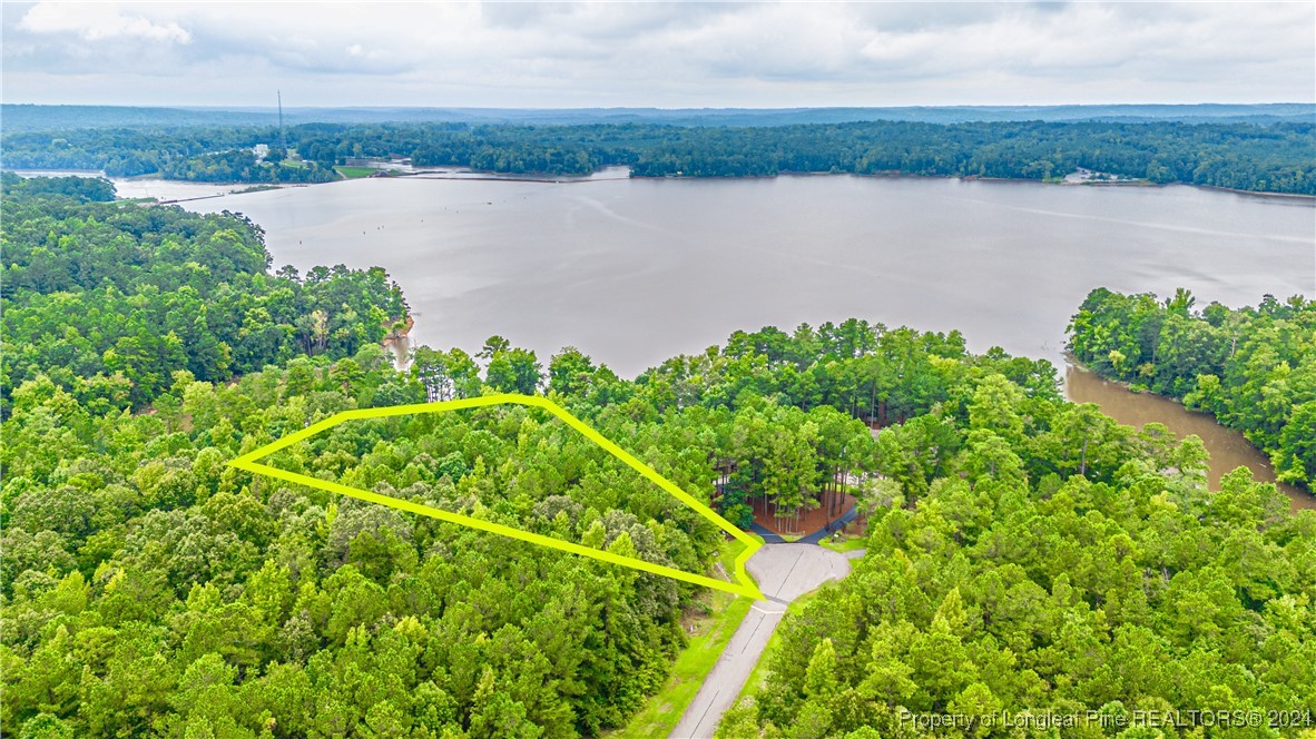 a view of a lake with a lake