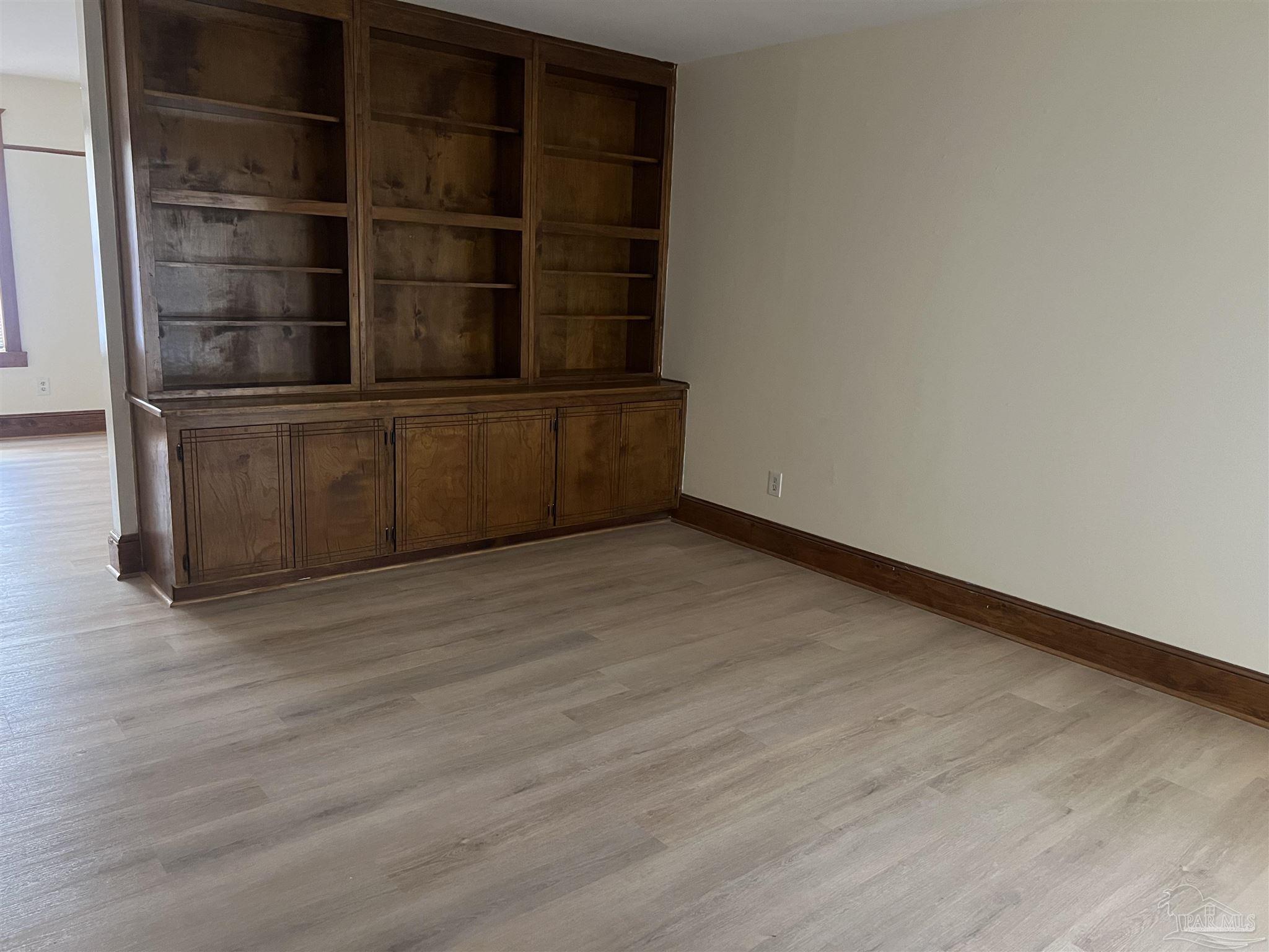 a view of wooden floor in a room