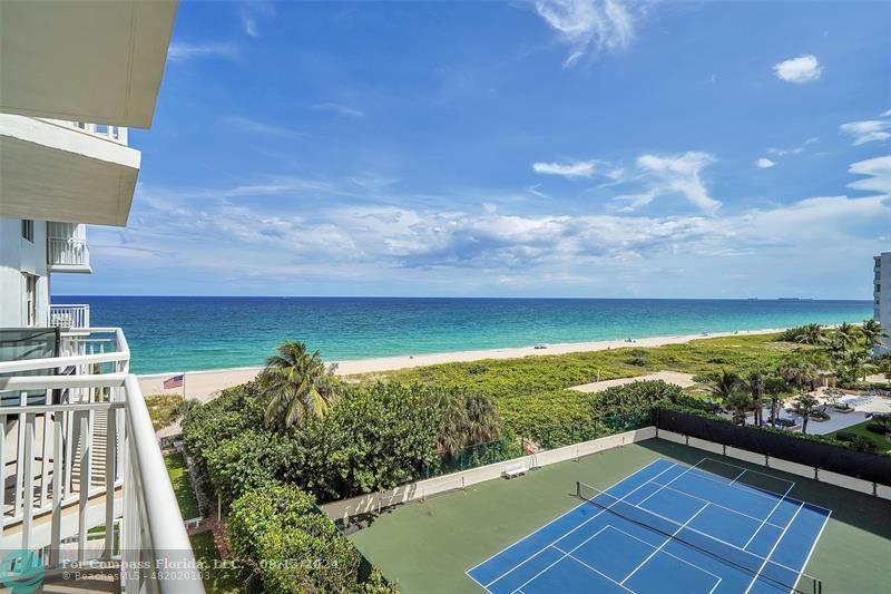 a view of outdoor space and ocean view