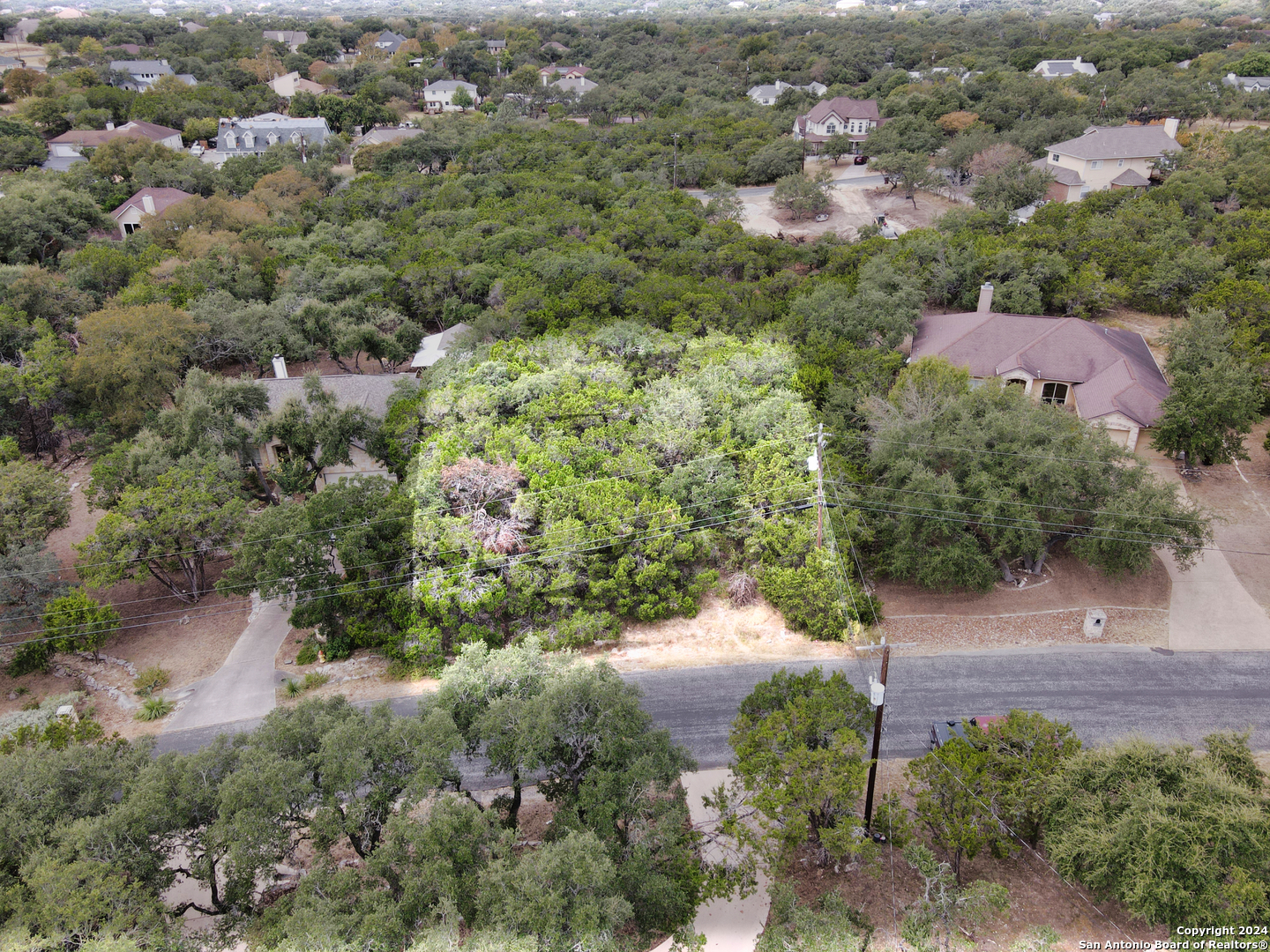 an aerial view of multiple house