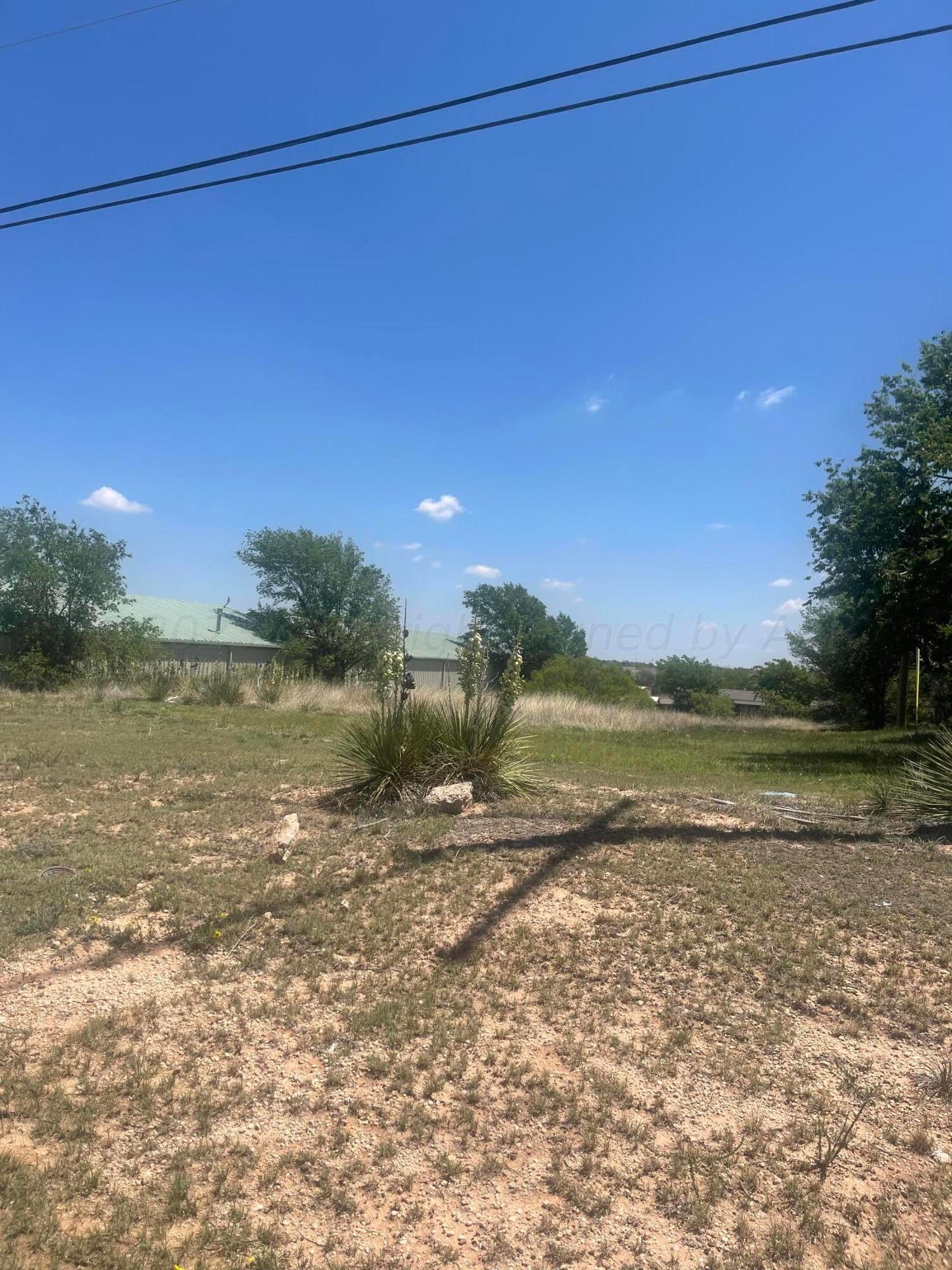 a view of a lake from a yard