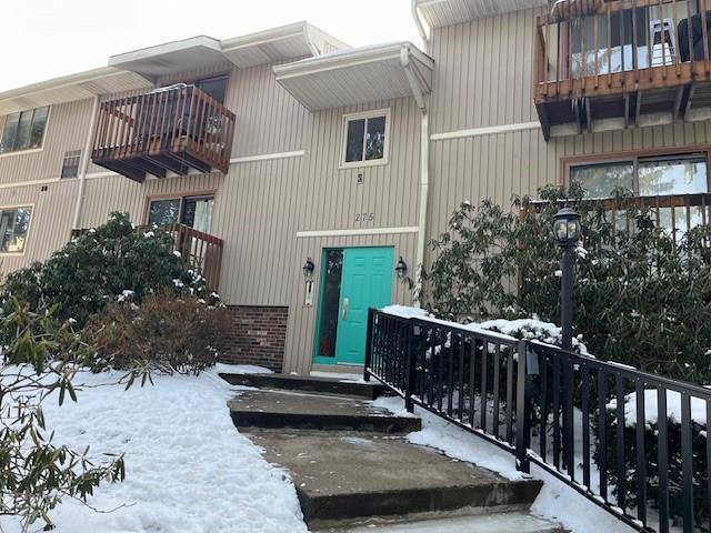 a view of a entrance of house