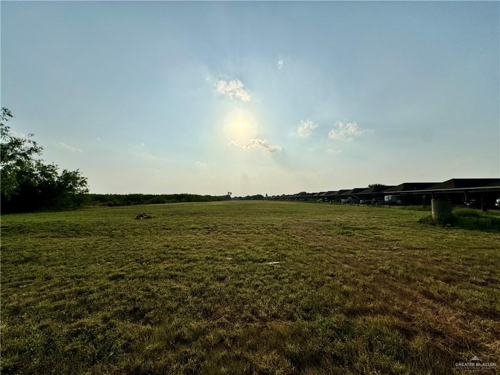 a view of an ocean from a yard