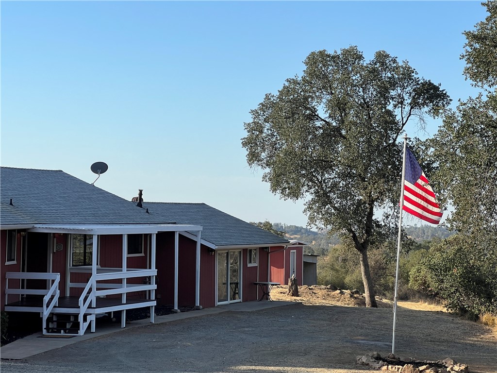 a front view of a house with a garage