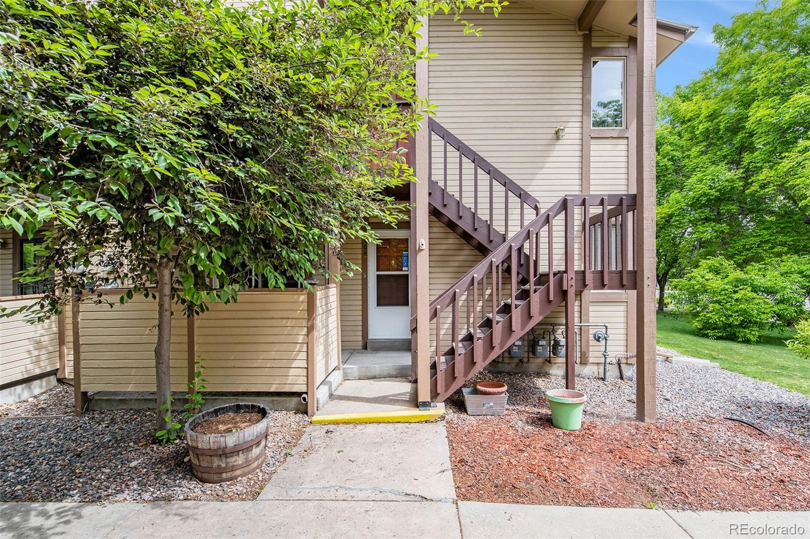 a view of outdoor space and deck