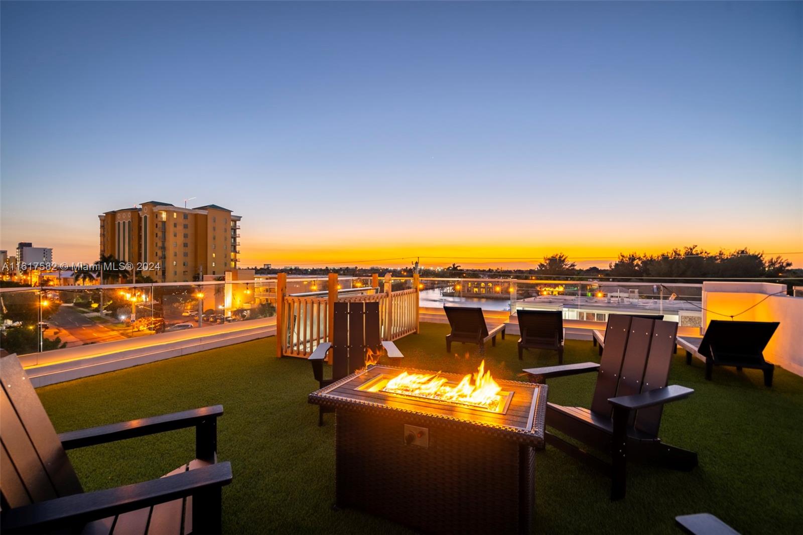 a view of a terrace with sitting space