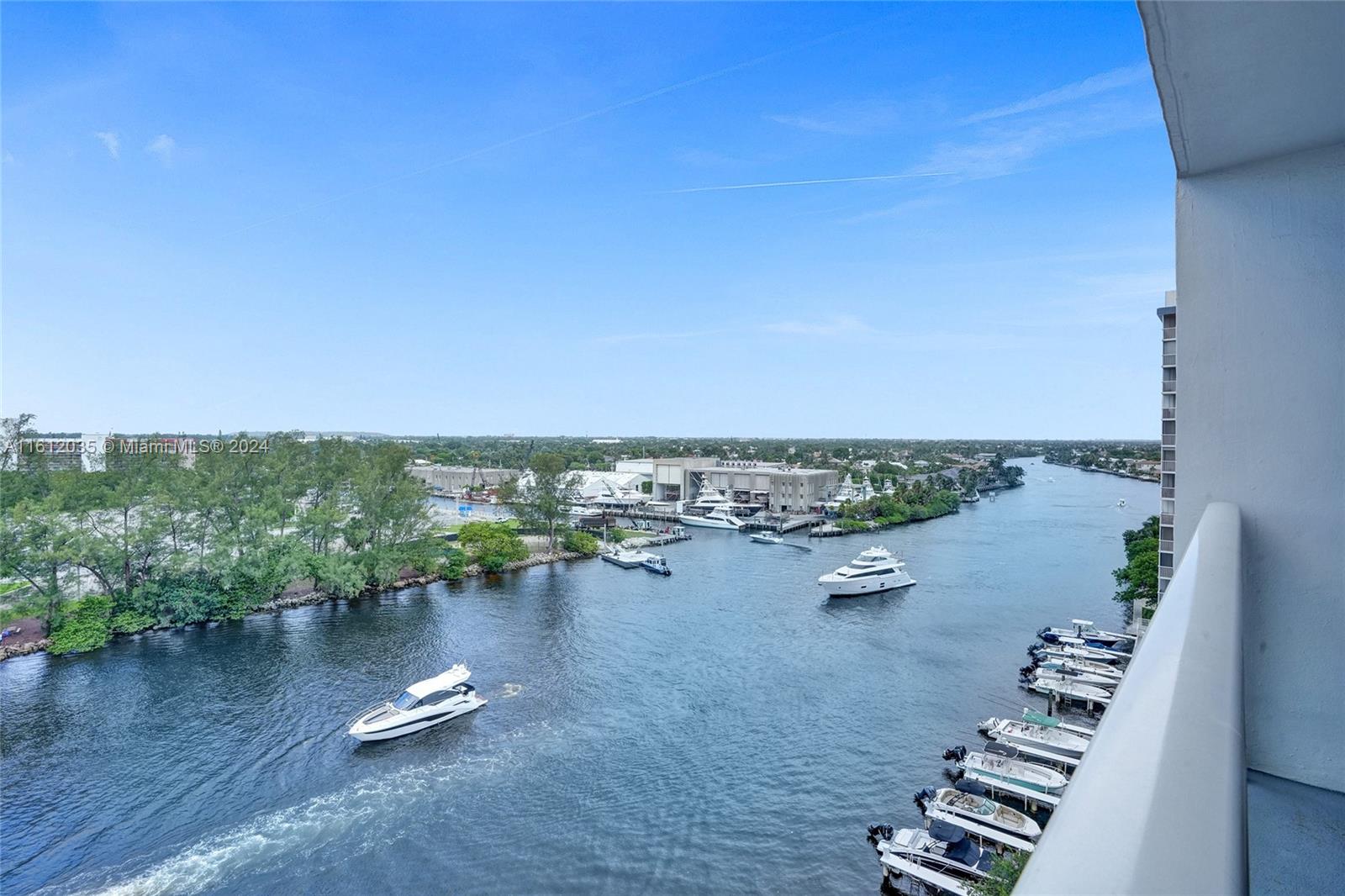 a view of a lake with houses