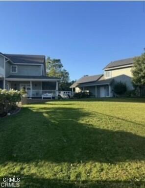 back yard and guest house view