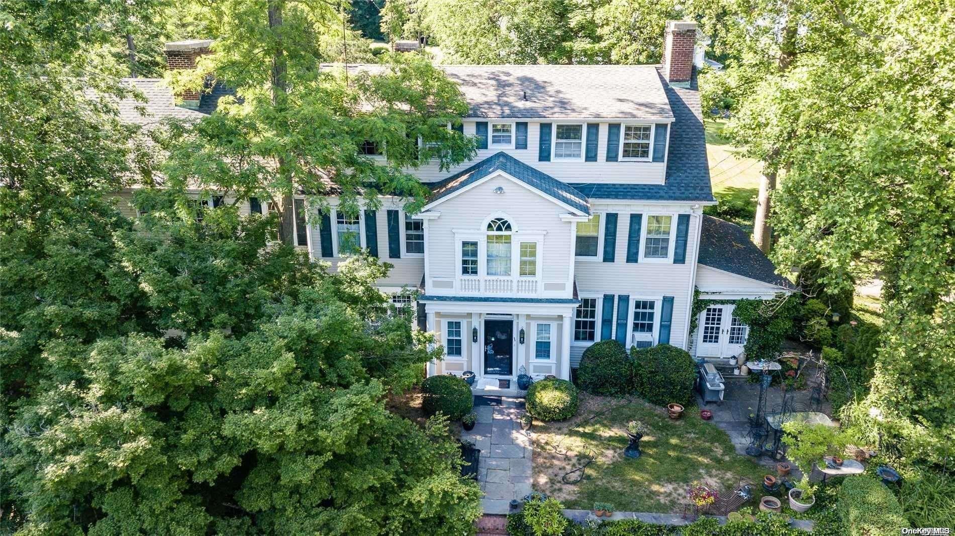 a house view with a garden space