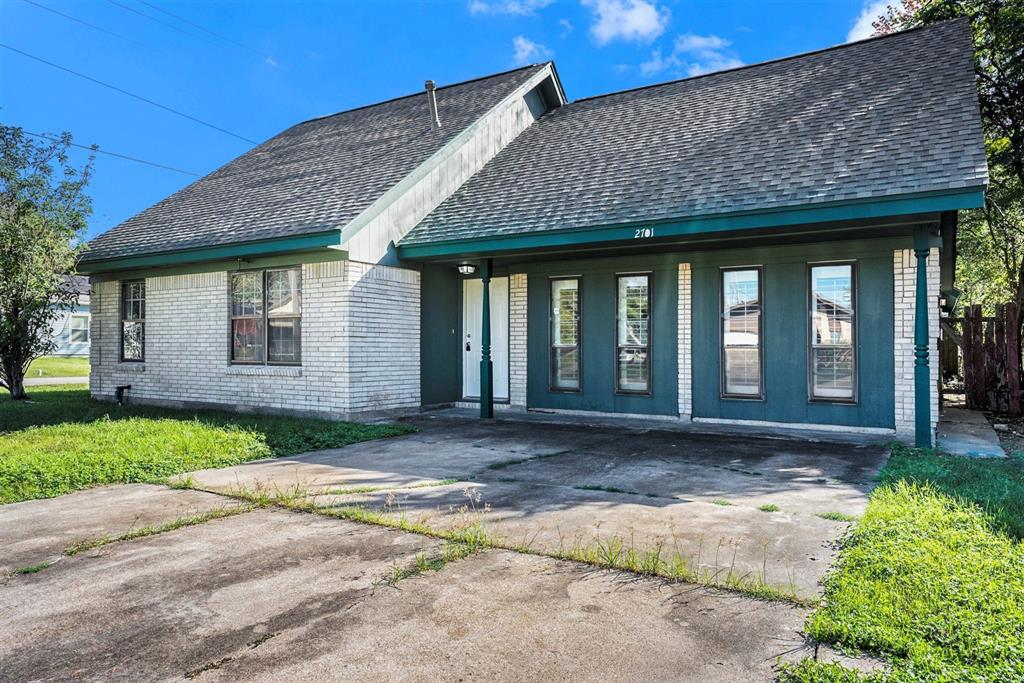 a front view of a house