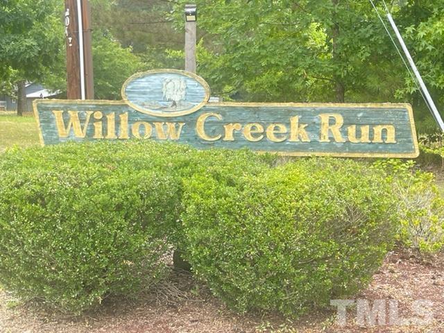 a view of outdoor space with sign board