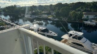 a view of a lake from a balcony