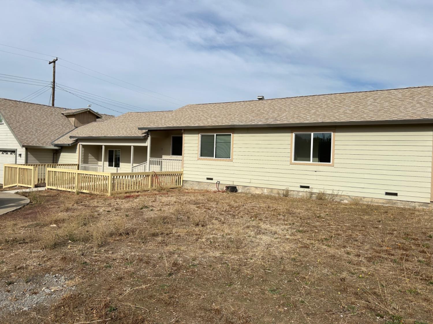 front view of house with a yard