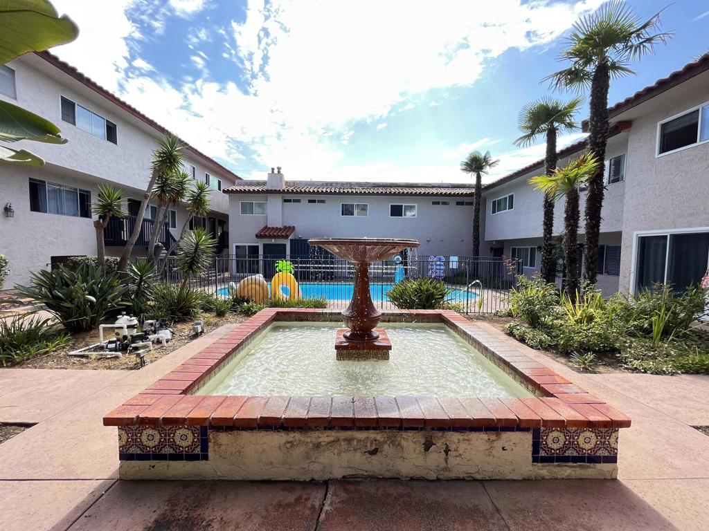 a view of outdoor space yard deck patio and fire pit