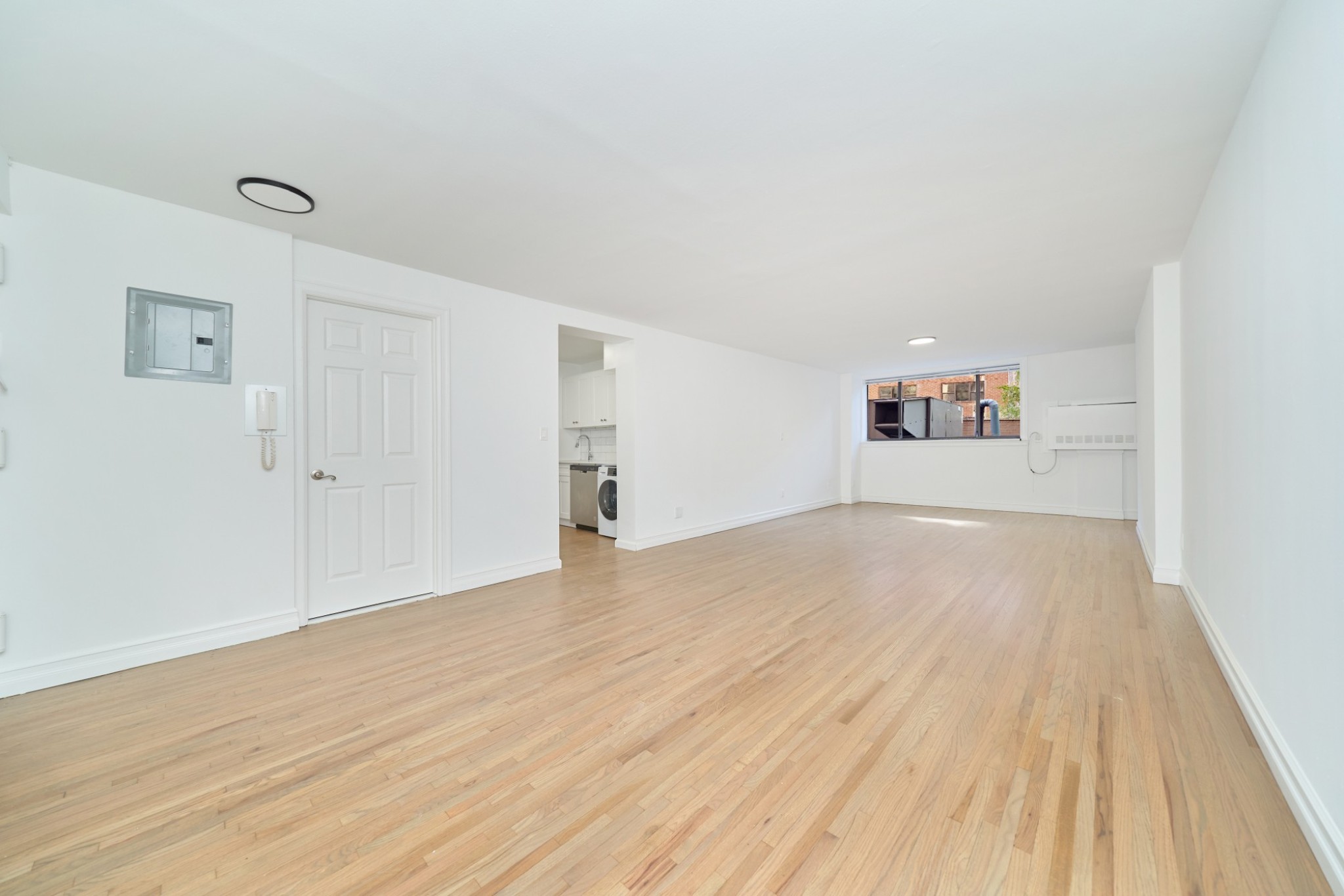 wooden floor in an empty room