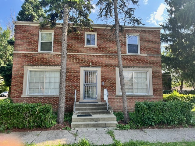 a front view of a house