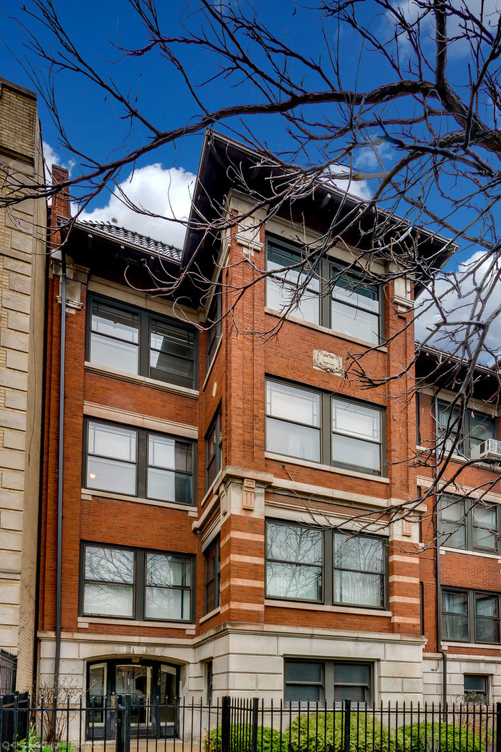 a view of a building with a window