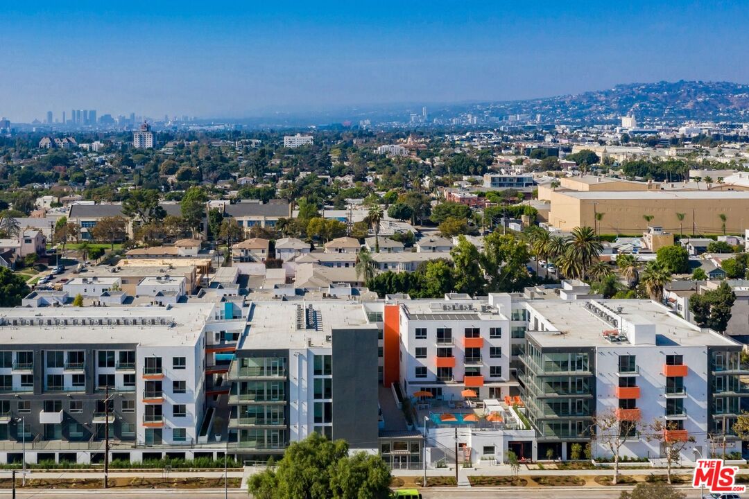 an aerial view of city