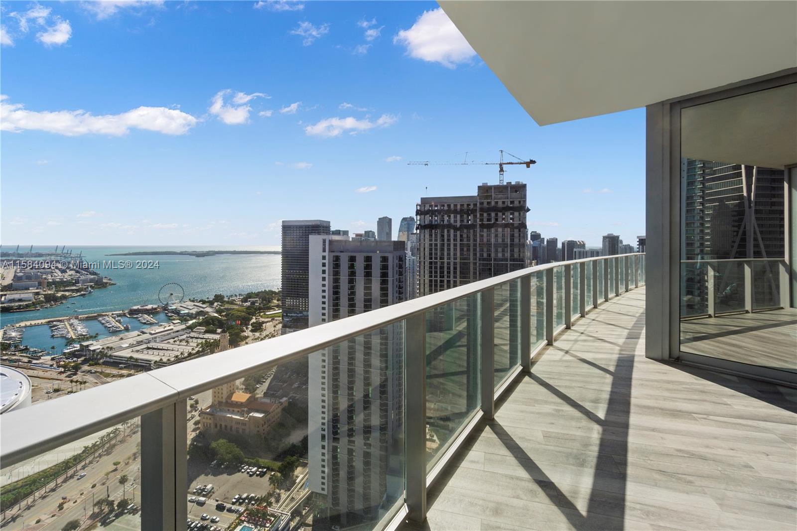 a view of balcony with city view